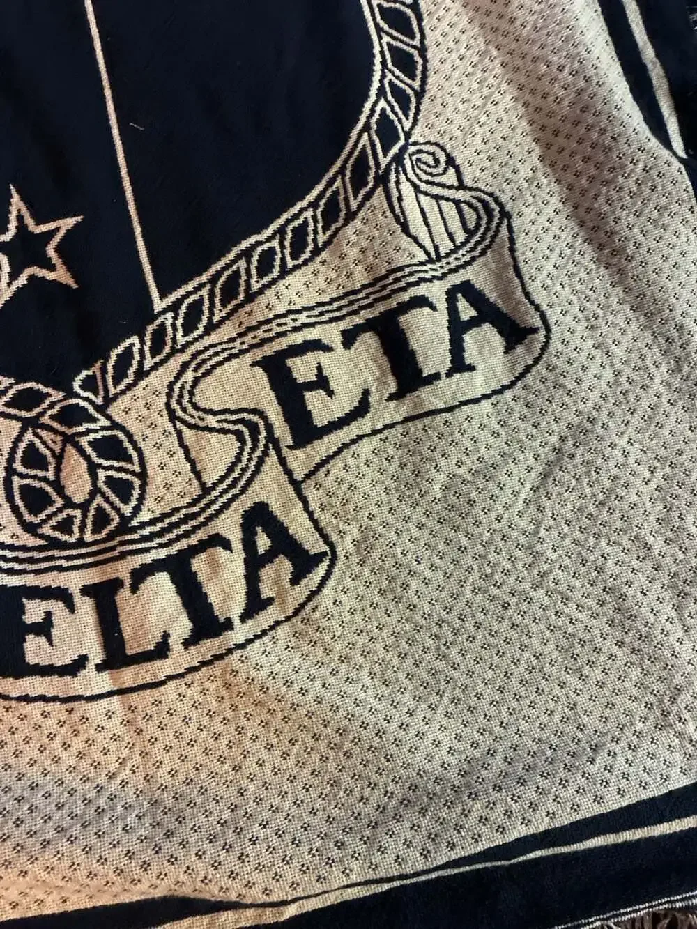 Pure Country Weavers Tau Delta Eta Greek Fraternity Woven Cotton Throw Blanket
